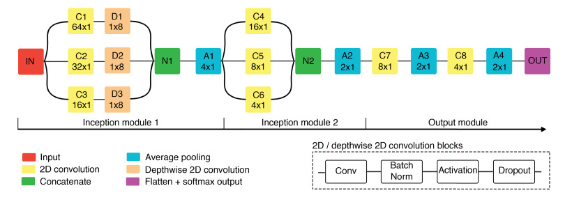 EEGInceptionERP Architecture